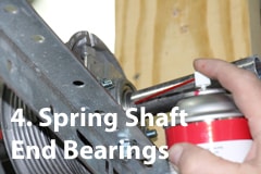 Garage Door Spring Shaft End Bearings