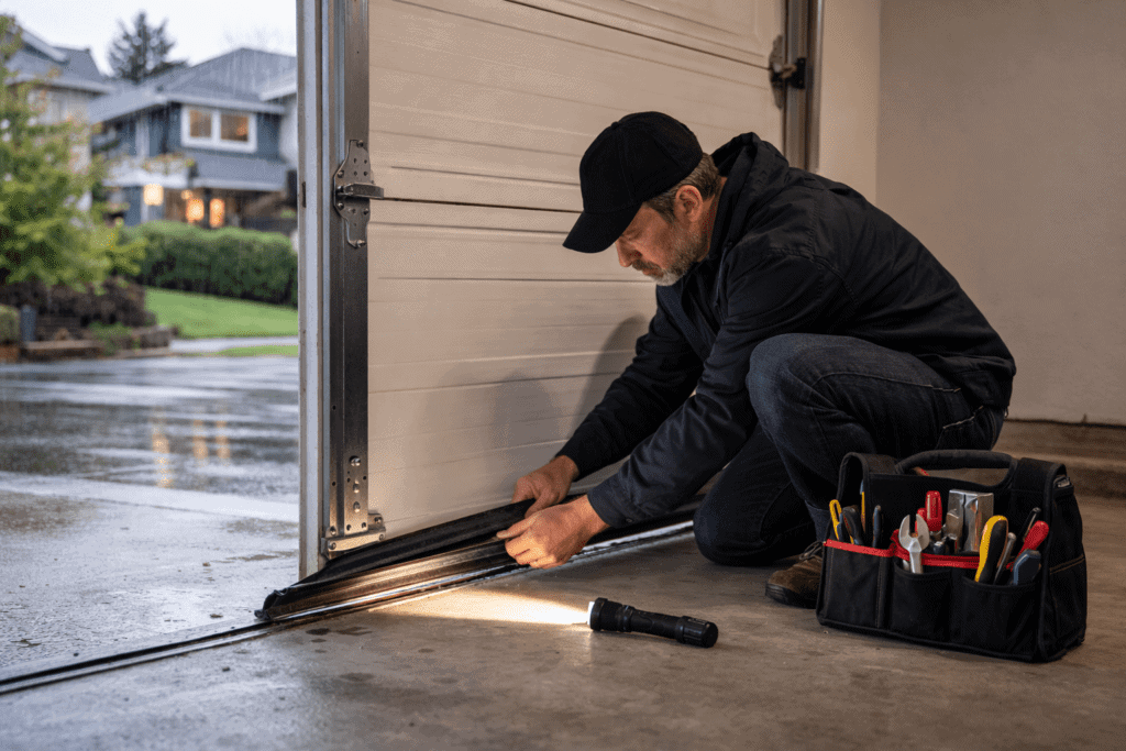 Seal drafts to keep the moisture and weather out.